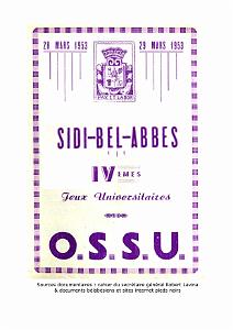 1953 03 23 AU 29  SBA IV JEUX UNIVERSITAIRES OSSU